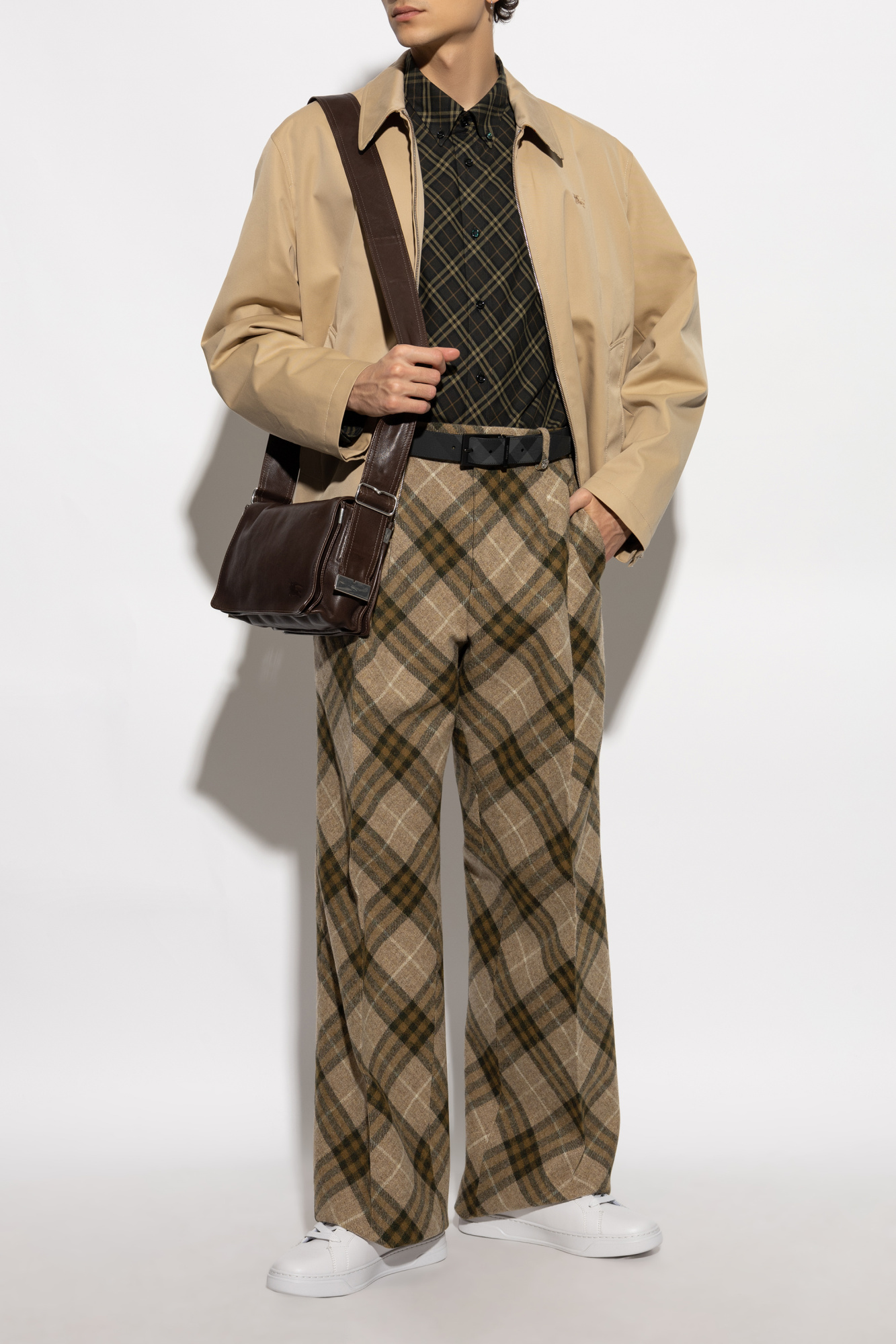 Burberry Plaid Wool Pants | Men's Clothing | Vitkac